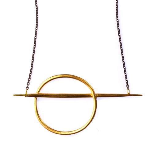 Lateral Quill Rising Necklace