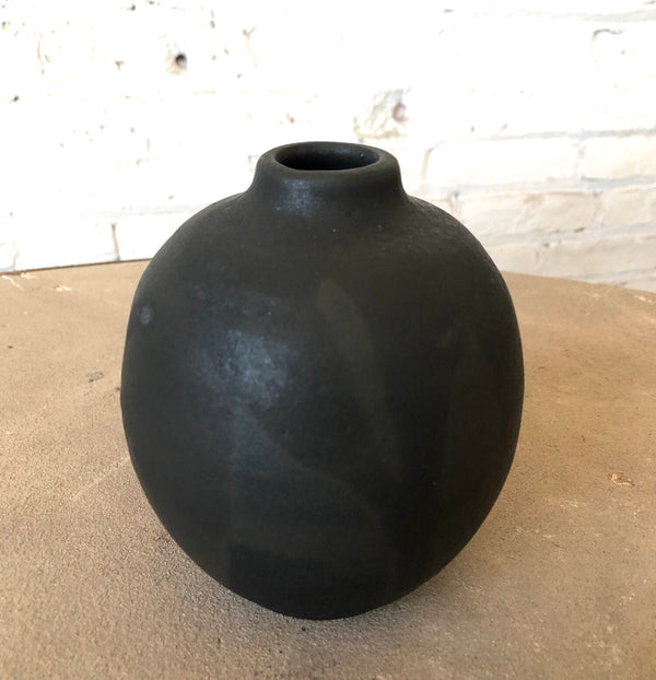 Large Basalt Round Vase