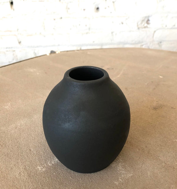 Small Basalt Round Vase